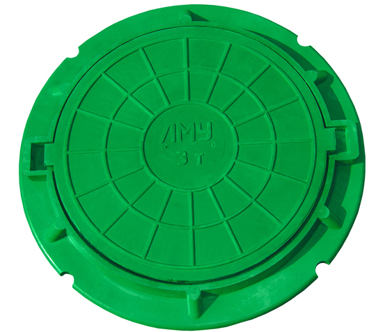 Люк полимер-песчаный Ду750 (3т) зеленый